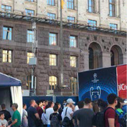 K*** Deployed Tongyu Penta-beam Antenna In UEFA Champions