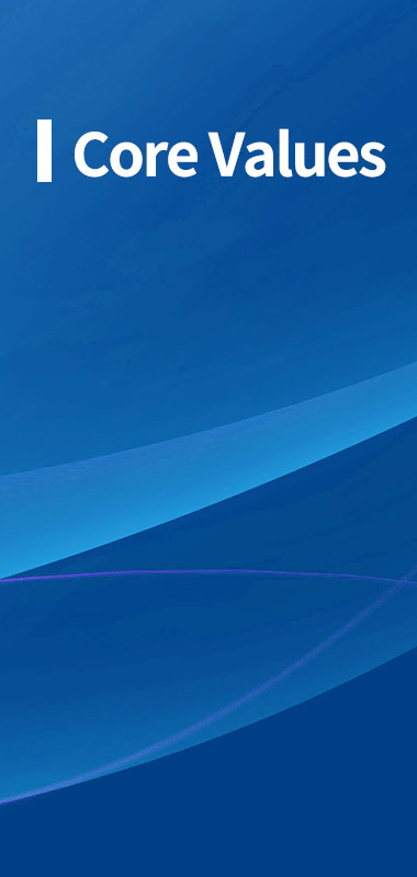High Ethical Standards, Customer Satisfaction, Win-win Cooperation, Open Innovation, Hardworking, Result-oriented